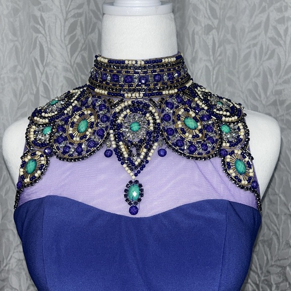 PURPLE SHERI HILL PROM DRESS - Picture 3 of 16